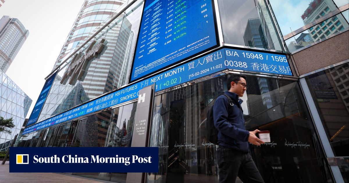 Hong Kong stocks complete biggest monthly gain since early 2023 as manufacturing report brightens Ch