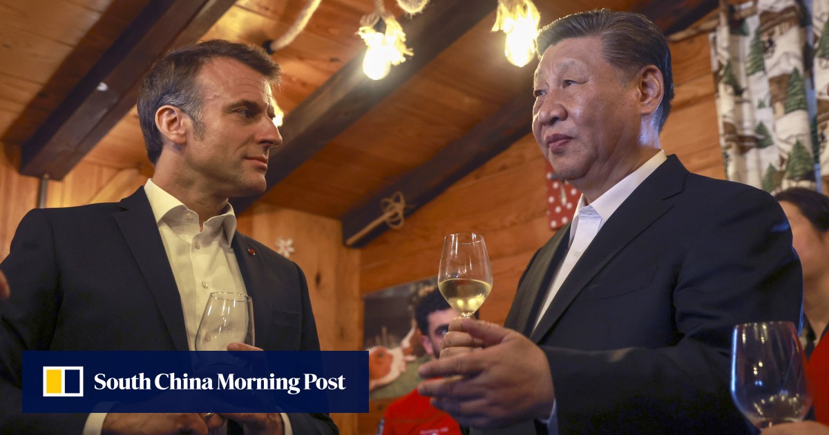 Trade, Russia and the Middle East on the table as Xi Jinping and Macron lunch high in the Pyrenees
