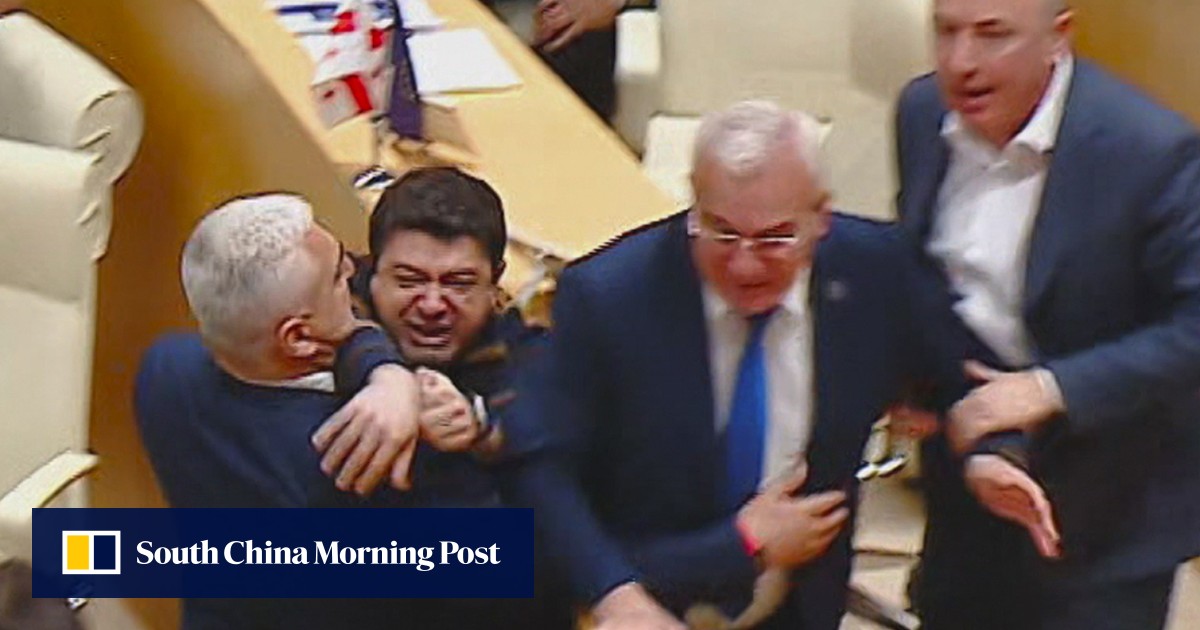 Georgian lawmakers brawl as ‘foreign agent’ bill, that sparked protests, approved in parliament