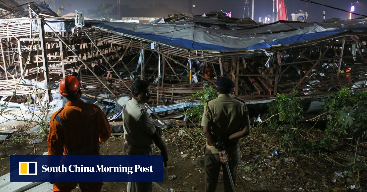 12 dead, 60 injured in billboard collapse during fierce storm in Mumbai