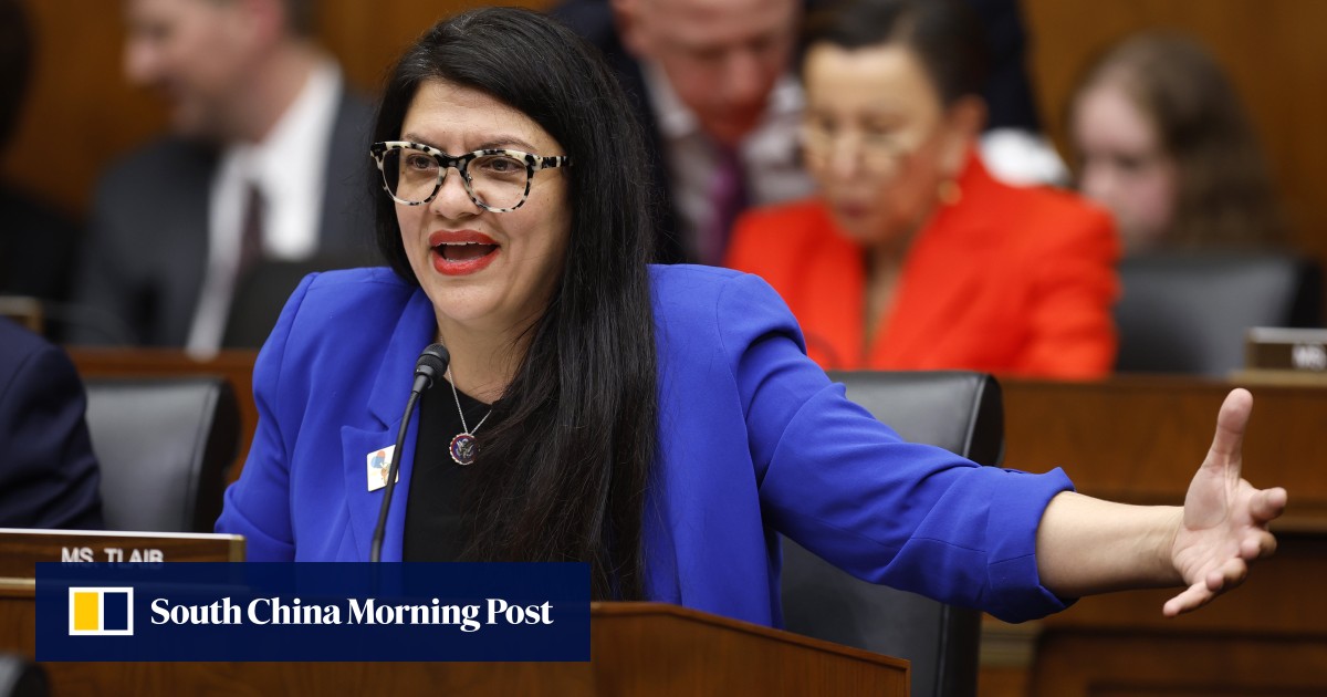 Meet Rashida Tlaib, the first Palestinian congresswoman in the US: part of  The Squad with Alexandria Ocasio-Cortez, she supports the pro-Palestine  college protests – and even got censured | South China Morning