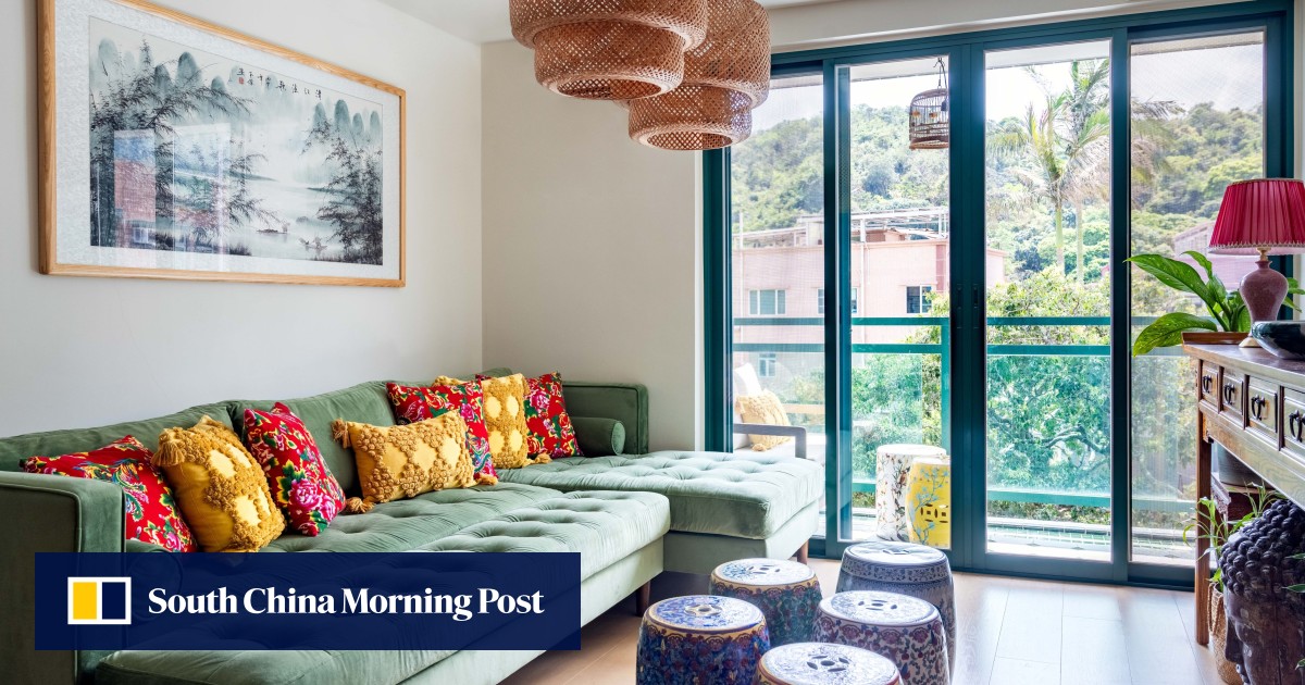 Traditional Chinese design turns abandoned rural Hong Kong apartment into quirky home full of character