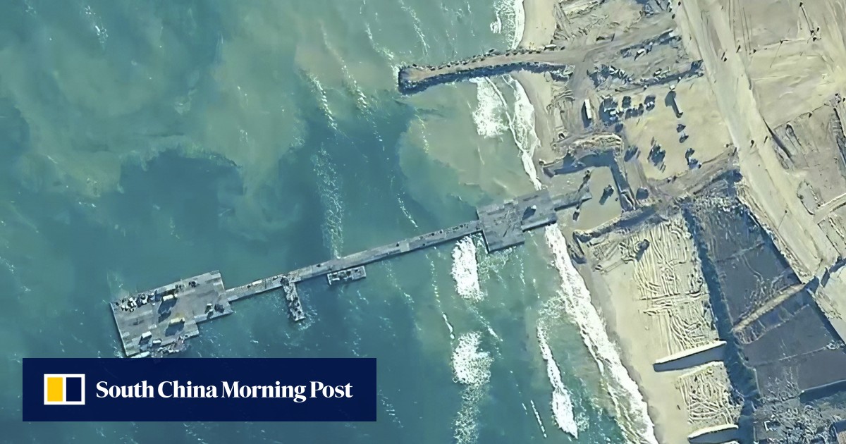 Israel-Gaza war: US military says first aid shipment delivered via floating pier