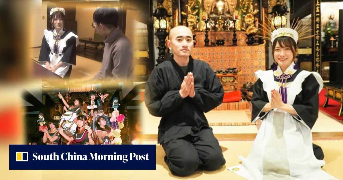Japan temple where 'maids' discuss Buddhism to attract visitors creates pop idol group, sparks controversy and curiosity - Vimarsana News