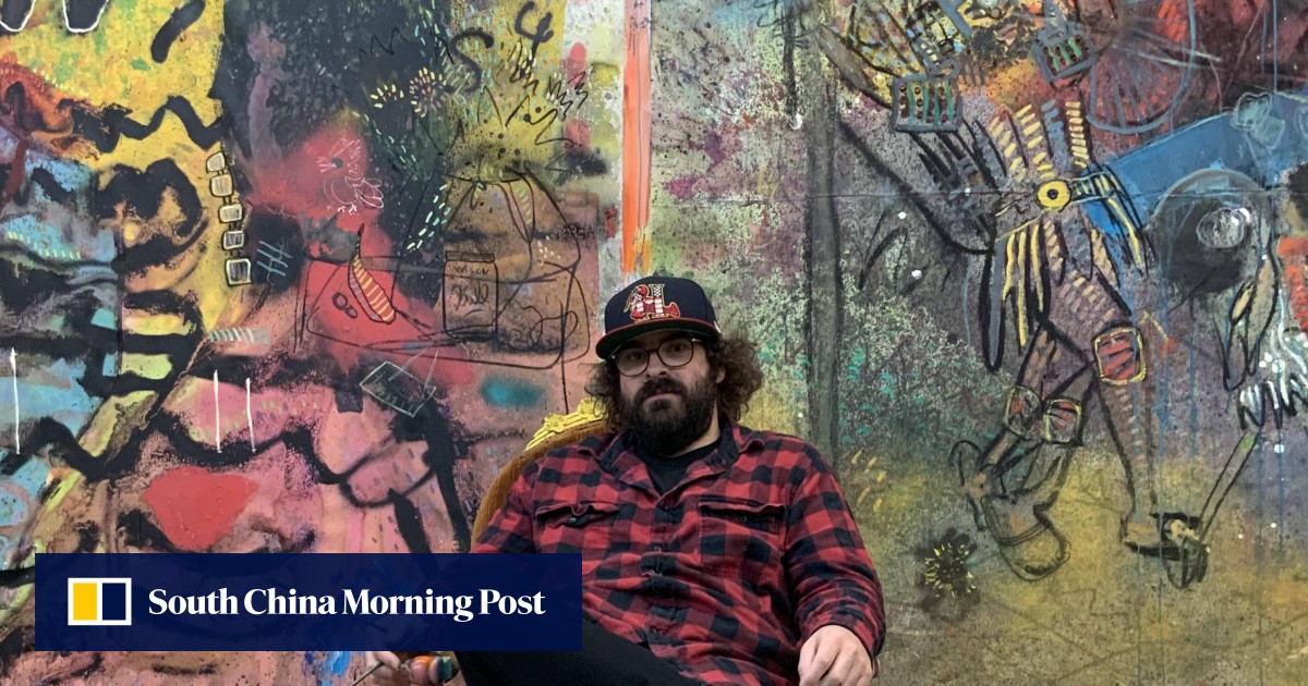 Artist Paul Hunter Speagle’s colourful show in Hong Kong features unfiltered glimpses of his family’s life