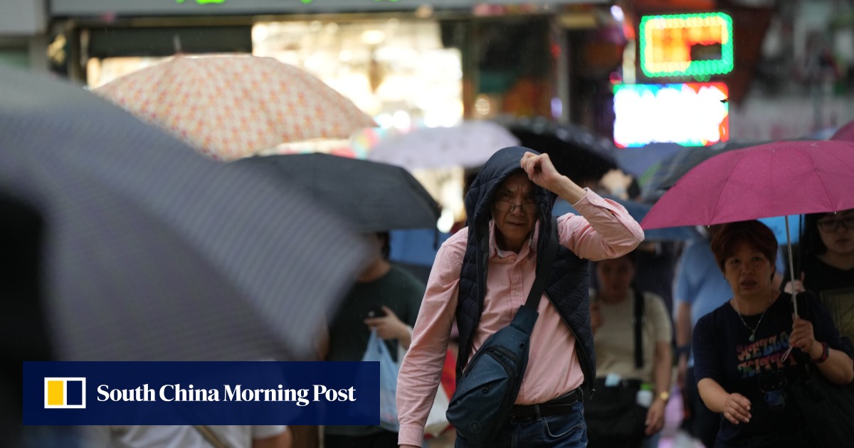 Hong Kong thunderstorm alert for Sunday and Monday as 8 days of rain forecast