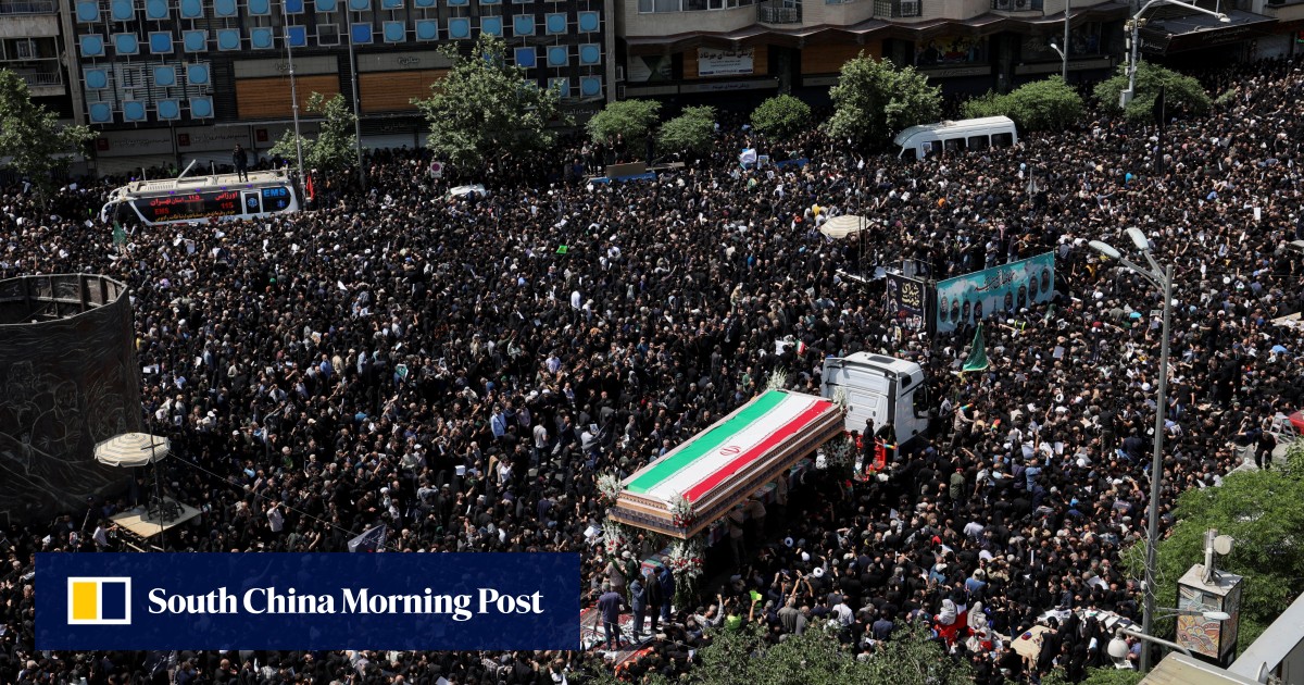 Iran’s supreme leader presides over funeral for Ebrahim Raisi, others killed in helicopter crash