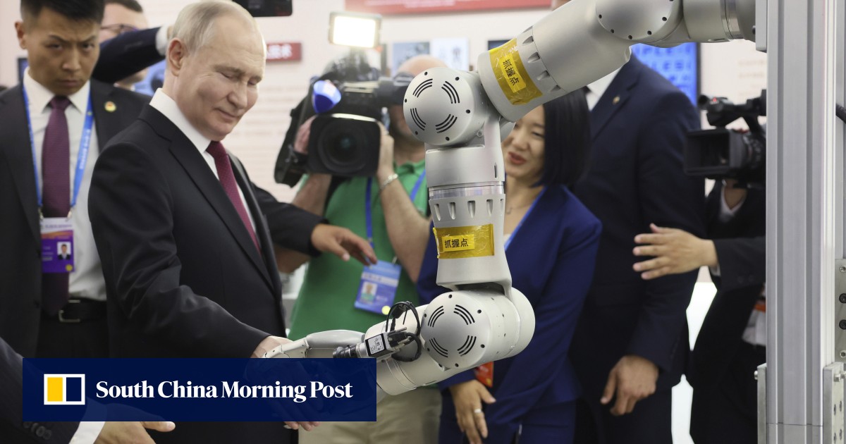 Why did Russian President Vladimir Putin visit a Chinese university under US sanctions?