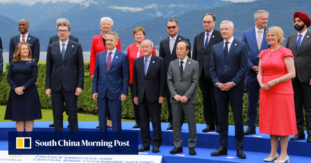 G7 aims to tap income from US0 billion frozen Russian assets to help Ukraine