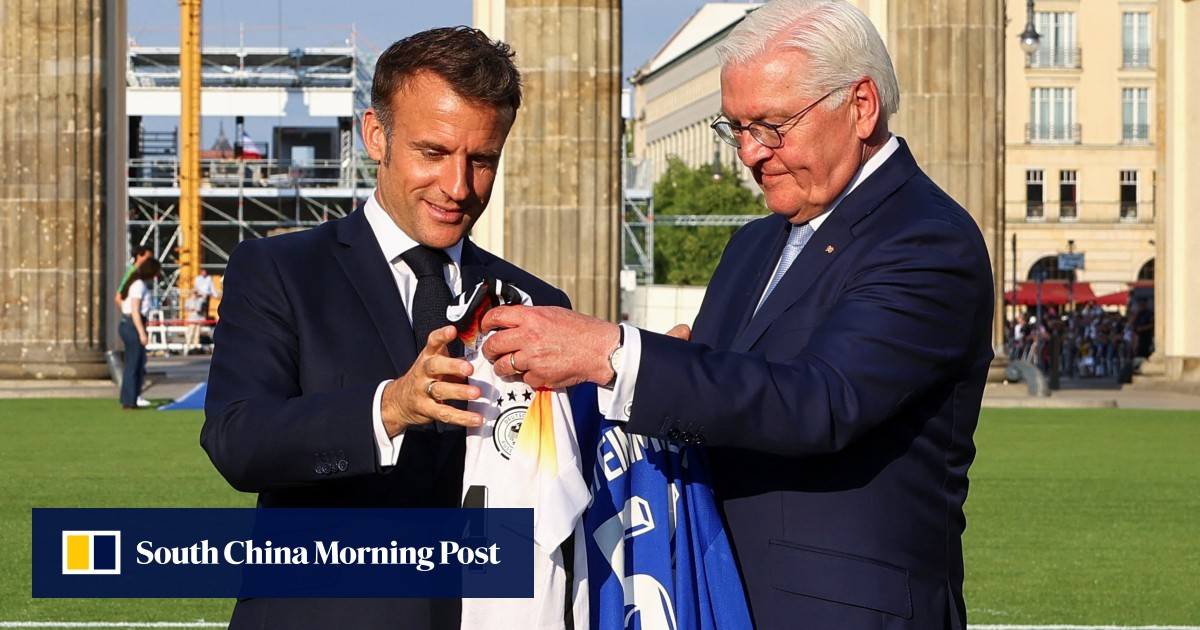 Macron makes plea to defend democracy on Germany state visit