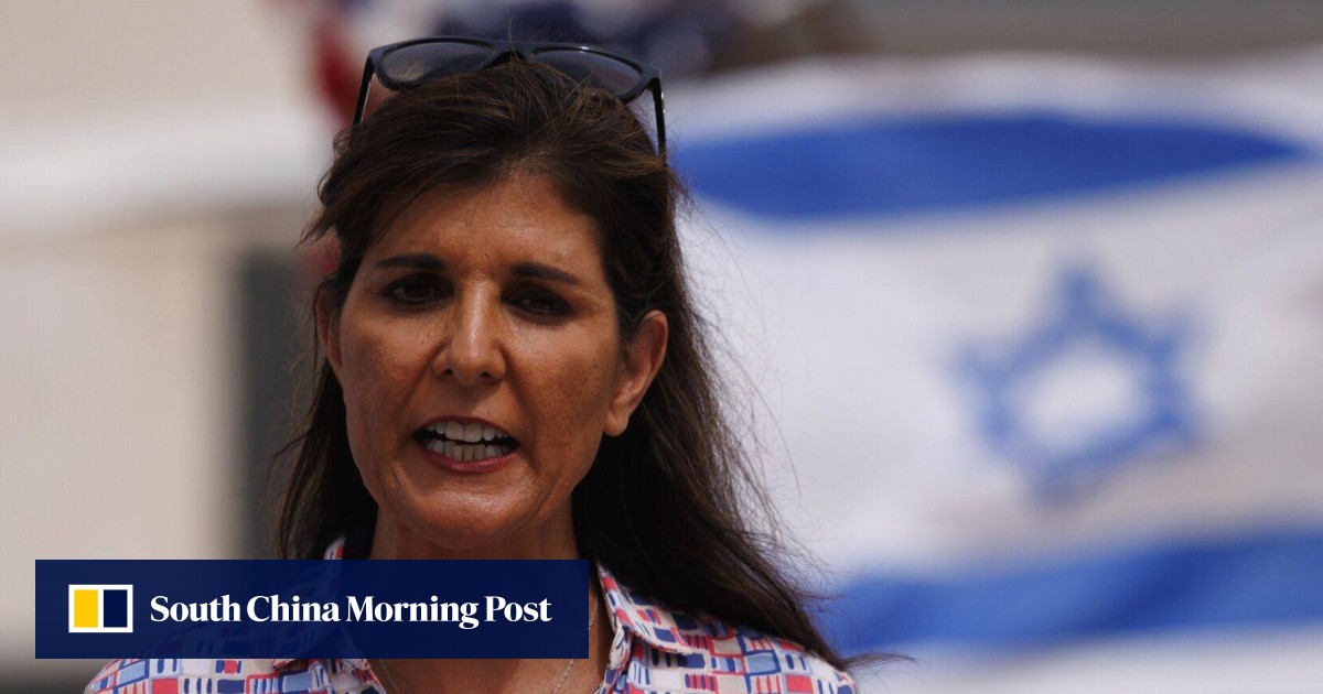 Nikki Haley writes ‘finish them’ on an Israeli shell