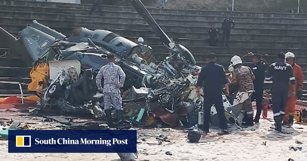 Malaysian mid-air helicopter crash that killed 10 caused by crew, who ‘could not avoid the collision’, navy probe finds