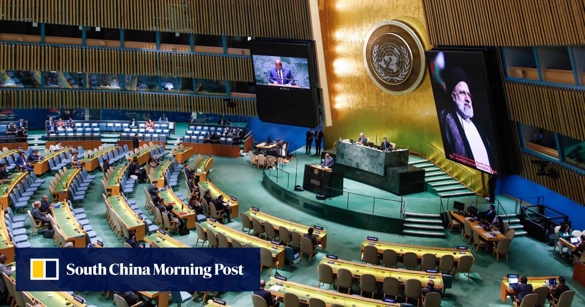 UN tribute to Iran’s late president Raisi marred by protests and European and US snubs