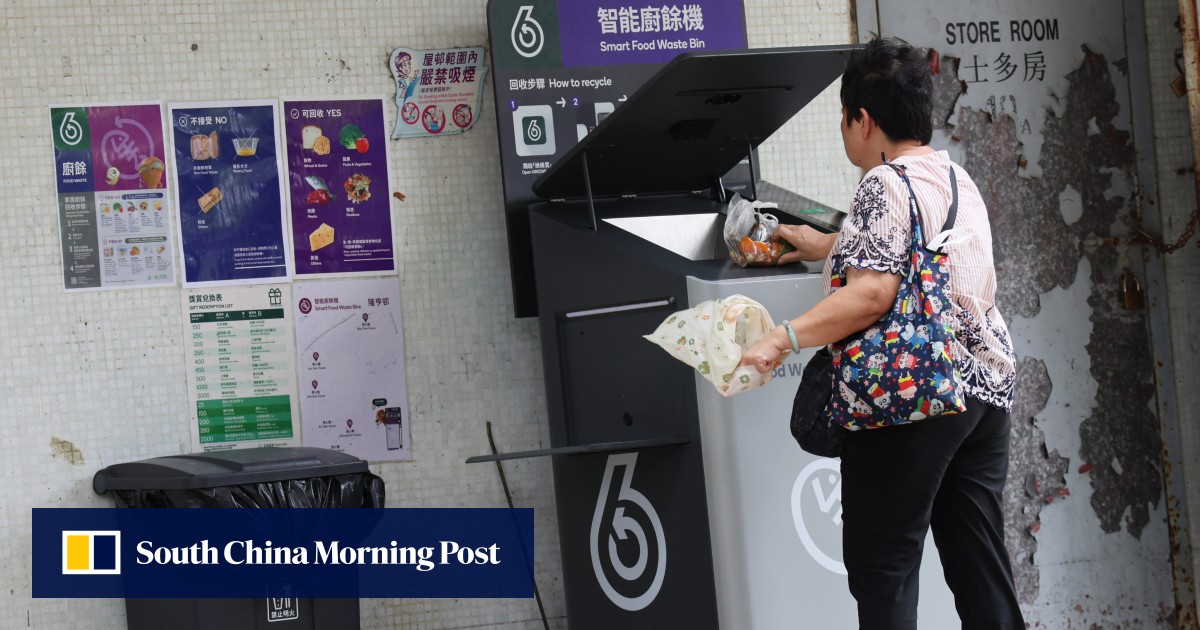 Hong Kong environment chief blames past administration for lack of food scrap bins needed for now-shelved waste-charging scheme