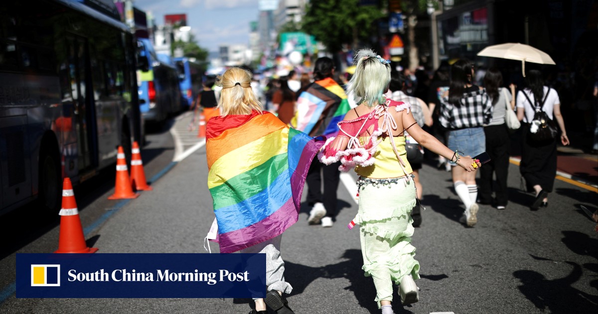 Thousands of South Koreans celebrate Pride despite ‘nonsensical’ ban on usual venue