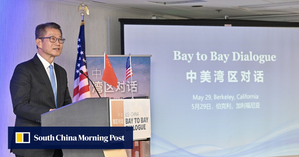 No questions on Hong Kong national security from US firms but financial hub status top of mind, Paul Chan says on California trip