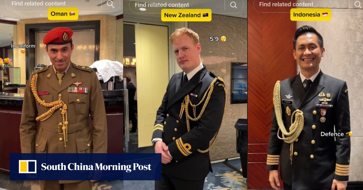 Suave soldiers steal the show at Shangri-La Dialogue in Singapore with creative spin on ‘man in finance’ TikTok trend