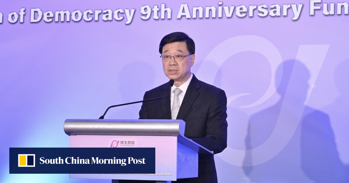 Hong Kong leader clarifies ‘puberty’ remark in dinner speech referring to adviser