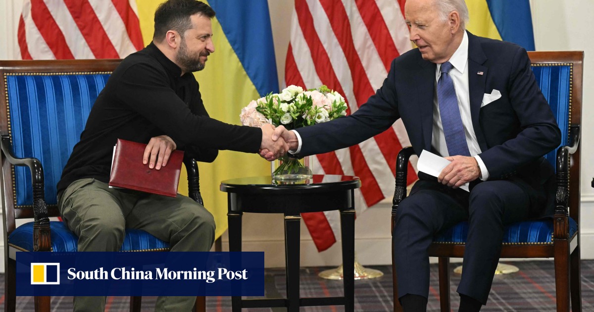 Biden apologises to Zelensky for months-long hold-up of weapons that let Russia gain