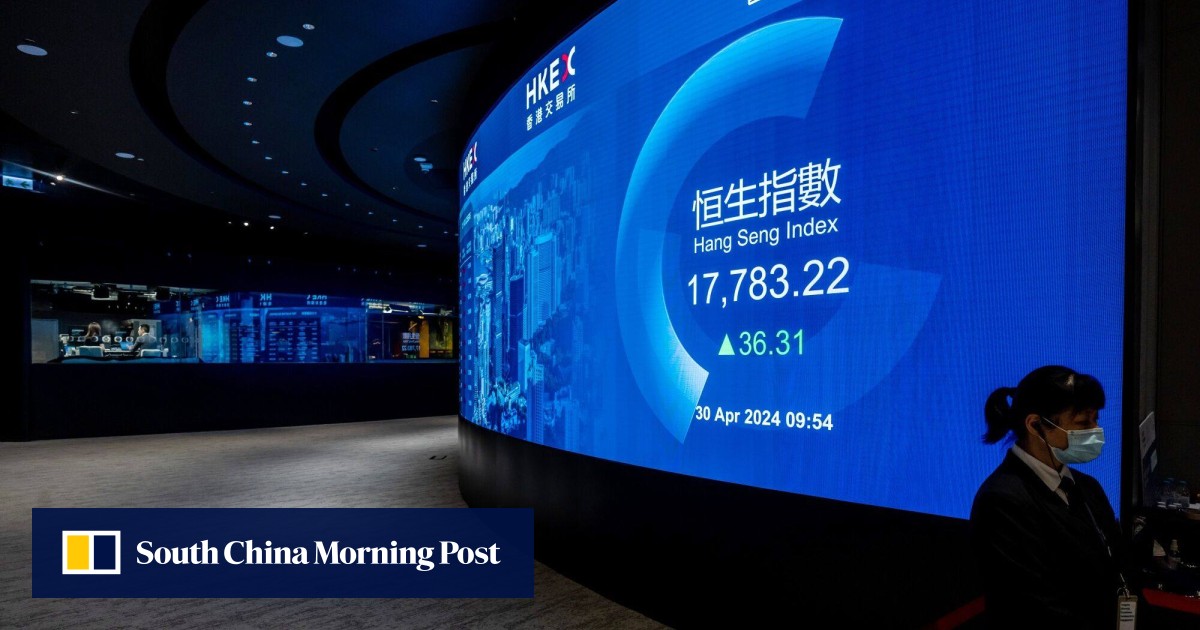 随着降息押注消退，香港股市下跌； 美联储通胀数据公布前需谨慎