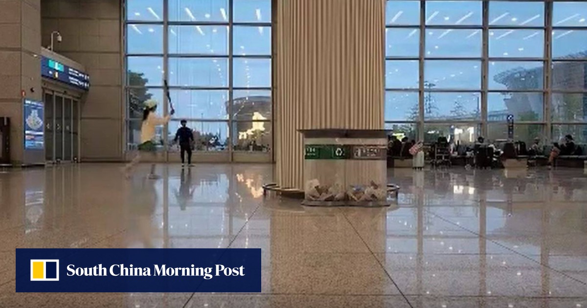 ‘Is this really Korea?’ Couple playing tennis inside Incheon airport terminal sparks outrage