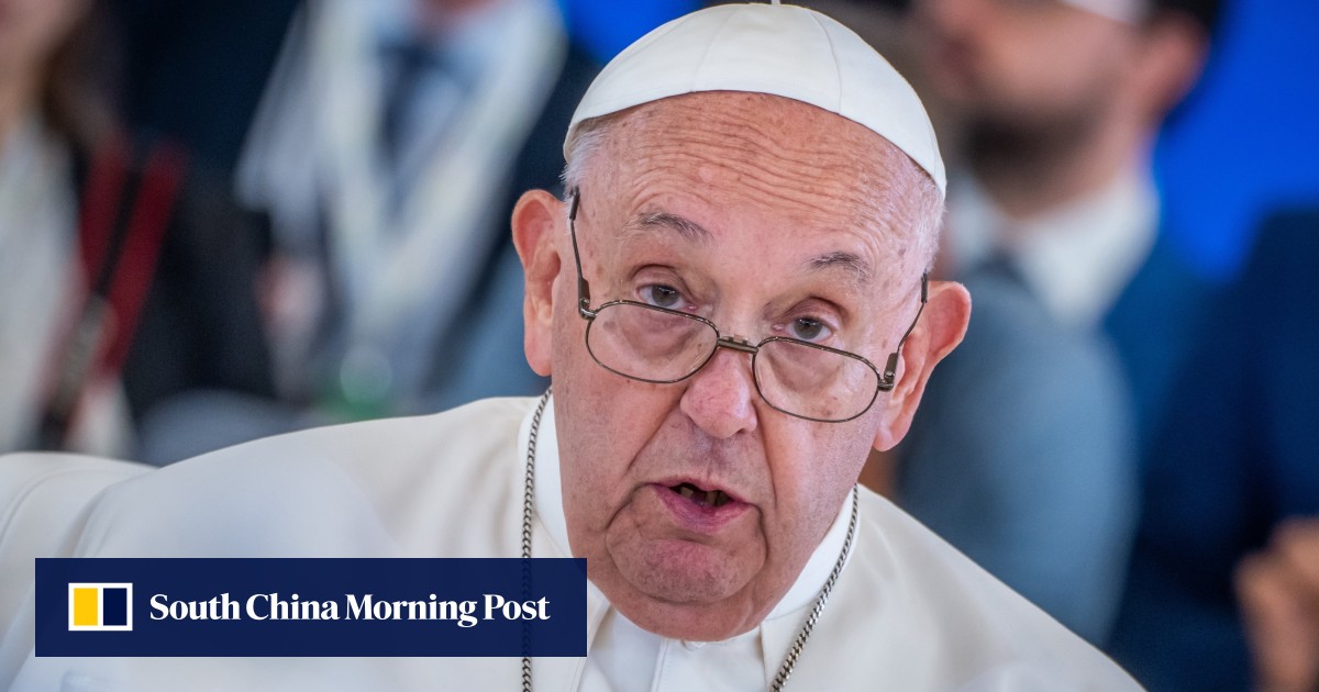 Pope Francis urges ban on lethal AI weapons in historic G7 speech