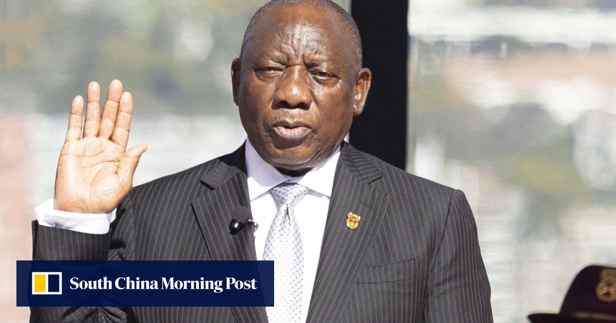 South Africa’s Ramaphosa sworn in for second term as president, after coalition deal