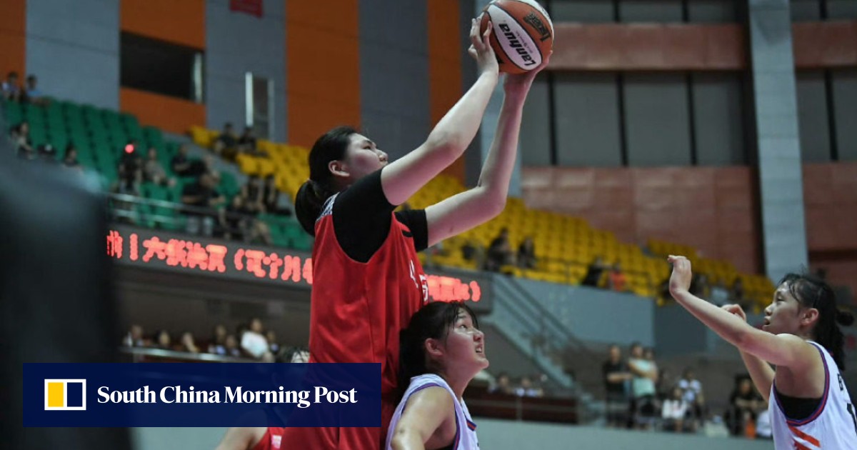 Video of 2.2-metre tall Chinese teen dominating basketball tournament goes viral