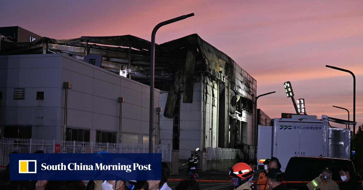 South Korea shuts battery plant where 17 Chinese workers were killed in fire, begins probe