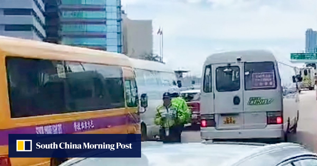 5 Hong Kong students, 1 bus driver injured in 4-vehicle pile-up on highway