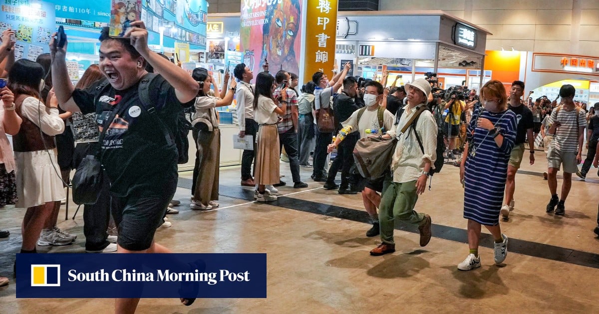 Opening of the Hong Kong Book Fair attracts hundreds of eager readers looking for new releases and deals