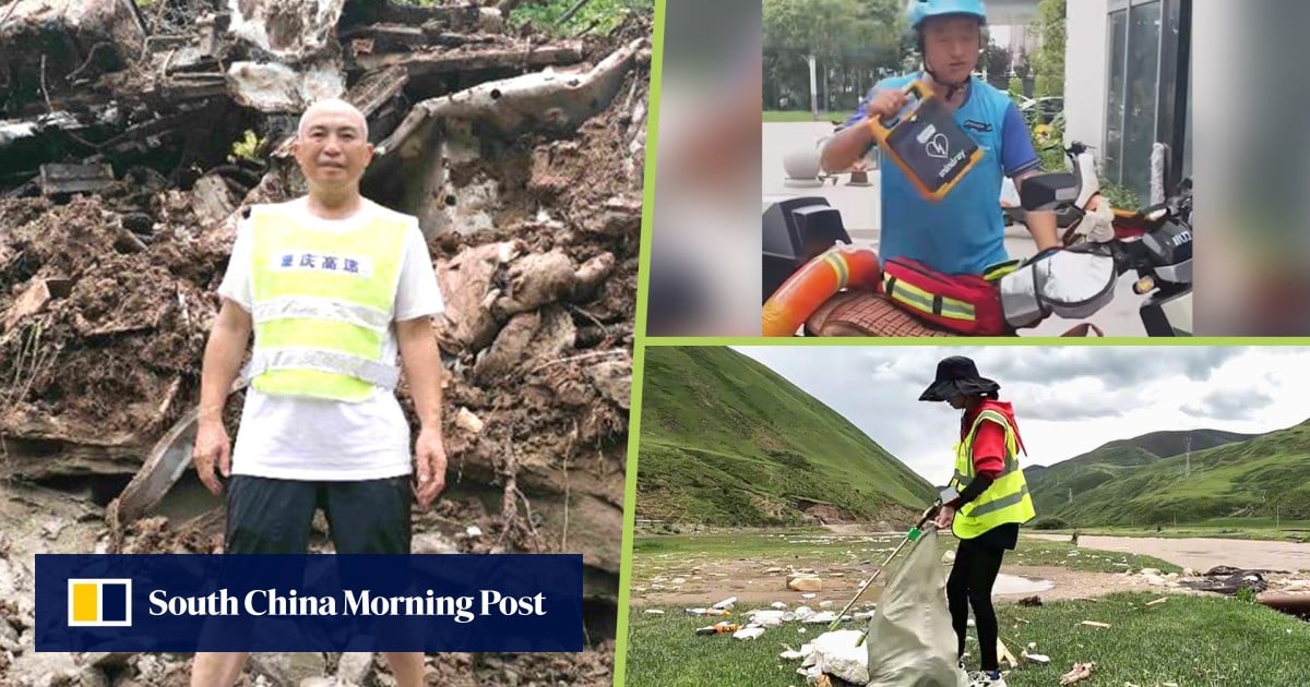 China Good Samaritans - landslip hero, delivery mercy man, long-distance rubbish mission
