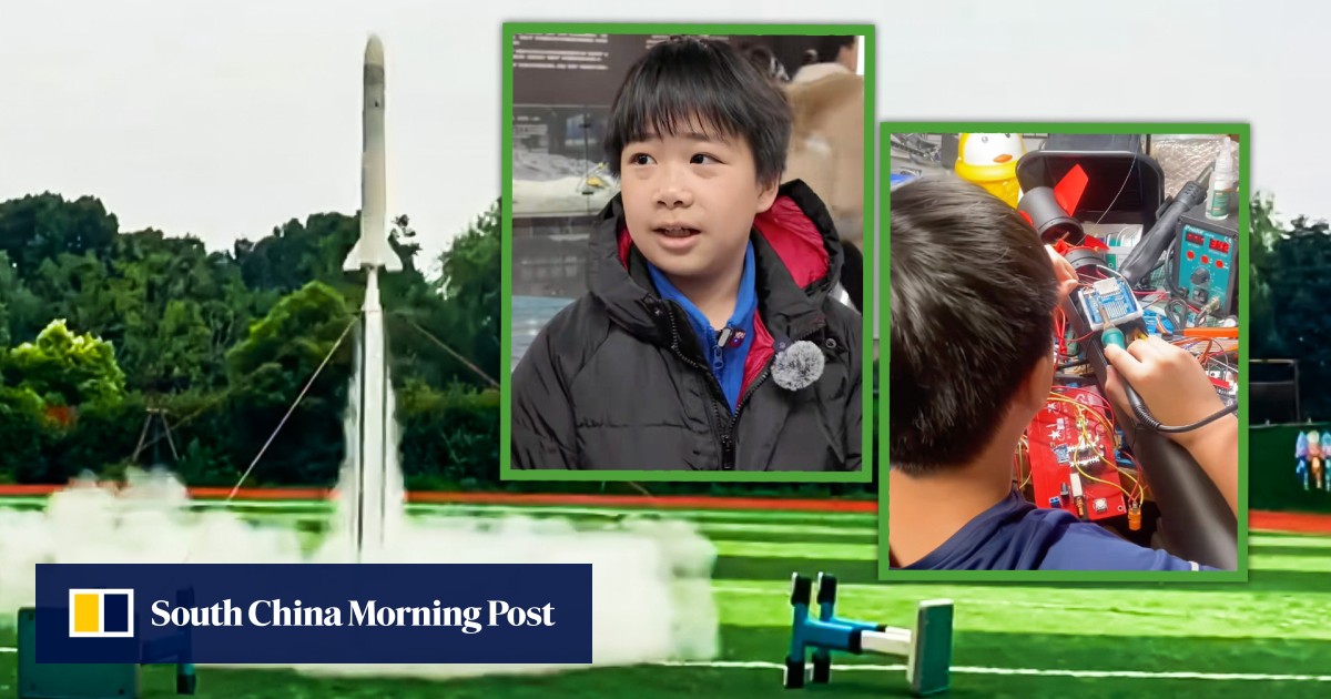 中国11岁男孩掌握物理、化学后编写600行代码制造火箭