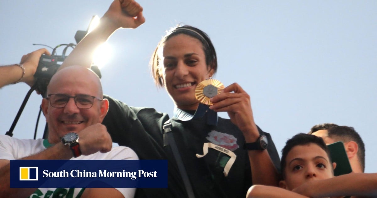 Imane Khelif Celebrated on Return to Algeria