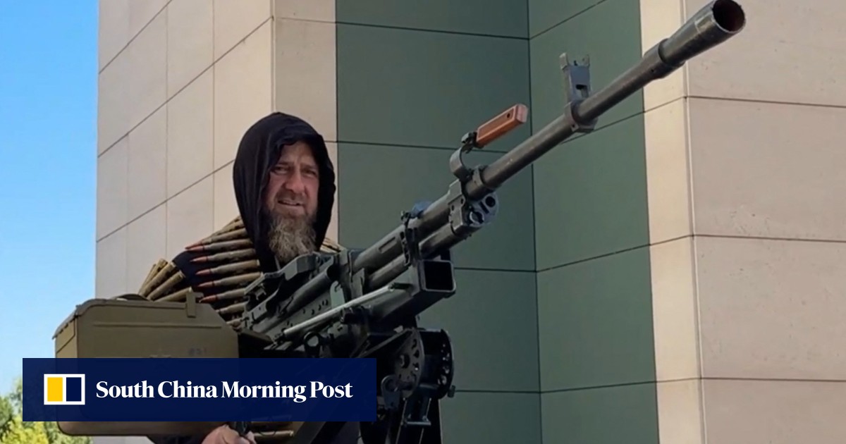 Chechnya warlord shows off Cybertruck with mounted machine gun, invites Musk to Russia
