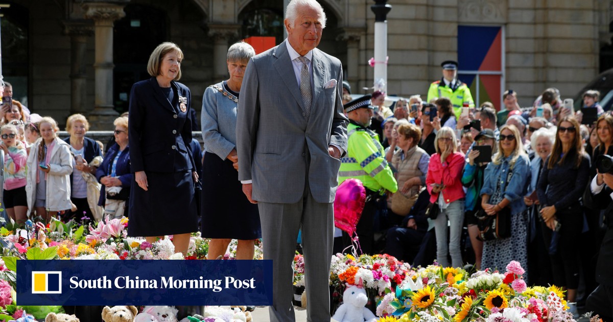 UK’s King Charles visits town of Southport, where child stabbings sparked riots