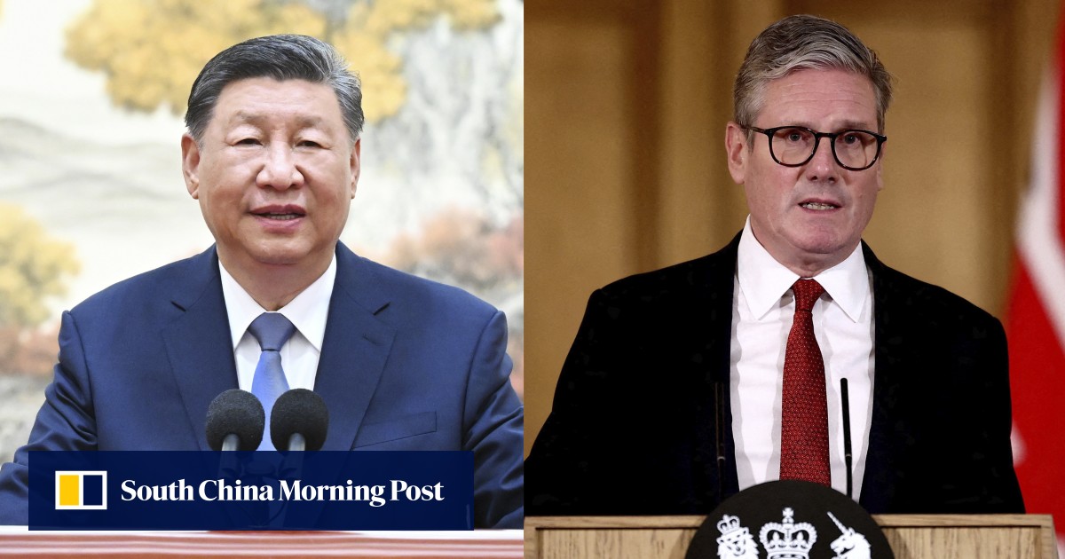 In a phone call with British President Keir Starmer, China’s Xi Jinping urges a long-term view of relations