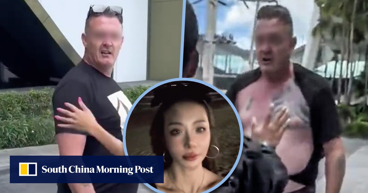 Caucasian man’s shirt ripped in scuffle with China mum, 70, and boxing daughter