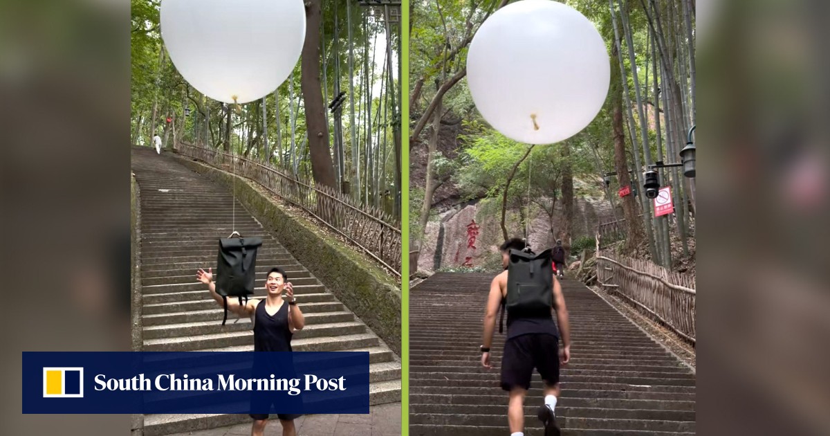 Blast warning for China KOL who promotes helium balloon hiking to ease climb