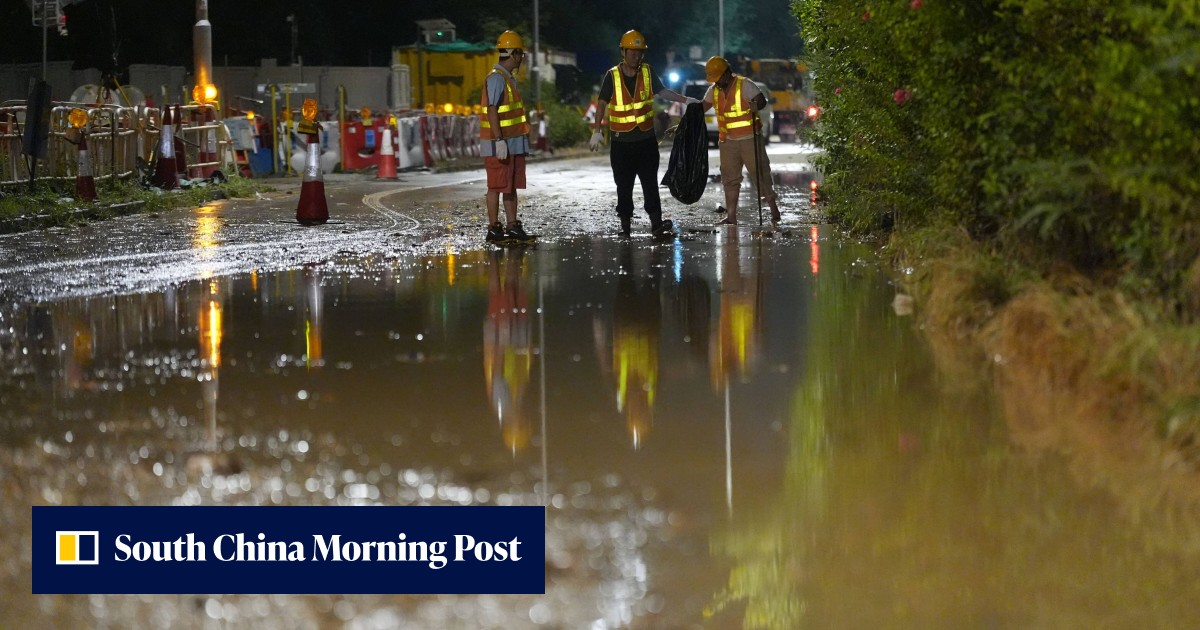 香港の東涌でパイプ破裂で数万人が断水状態に