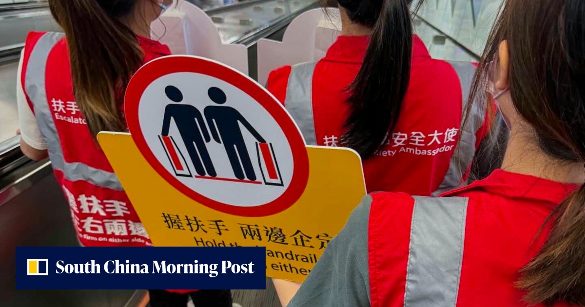 Hong Kong’s MTR Corp won’t use by-laws to force travellers to stand on ...
