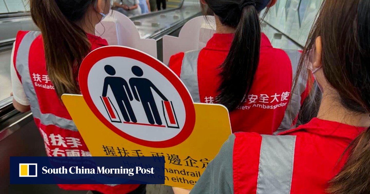 Hong Kong’s MTR Corp won’t use by-laws to stop walking on escalators