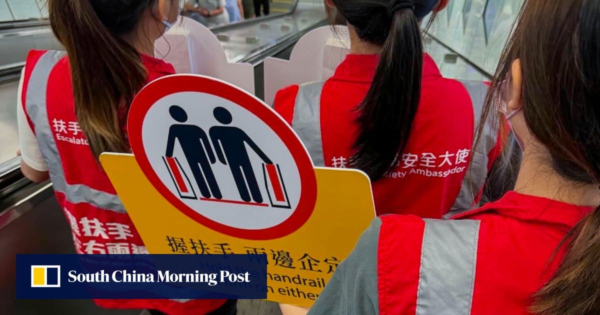 Hong Kong’s MTR Corp won’t use by-laws to stop walking on escalators
