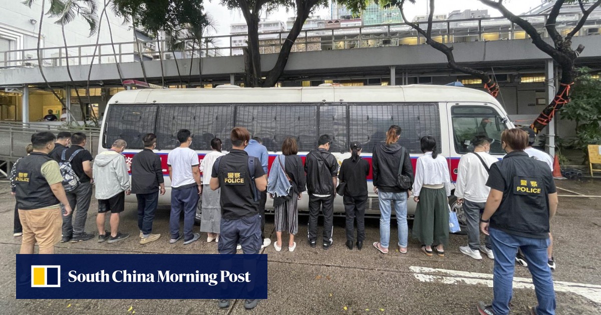 Hong Kong police arrest 16 after raid on gambling den with arcade machines