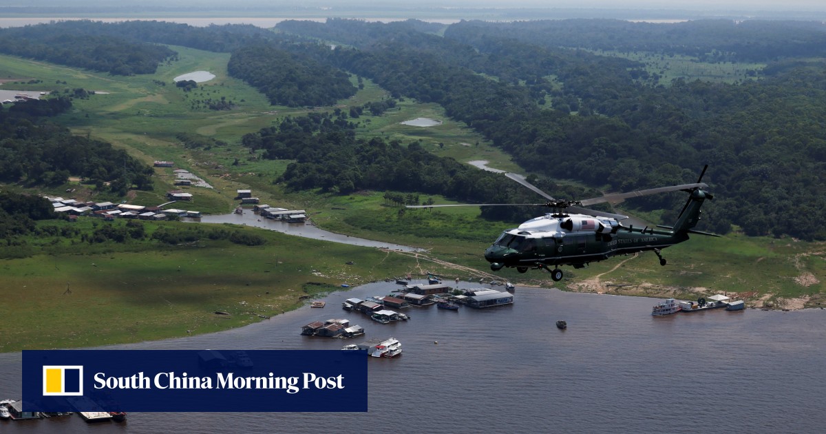 Biden becomes first sitting US president to visit Amazon rainforest