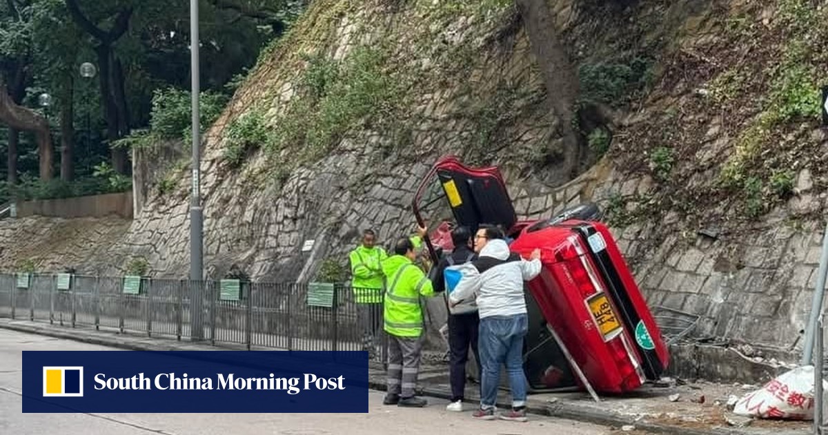 Hong Kong Taxi Driver 72 Injured After Cab Flips Onto Side South hong-kong-taxi-driver-72-injured-after-cab-flips-onto-side-south
