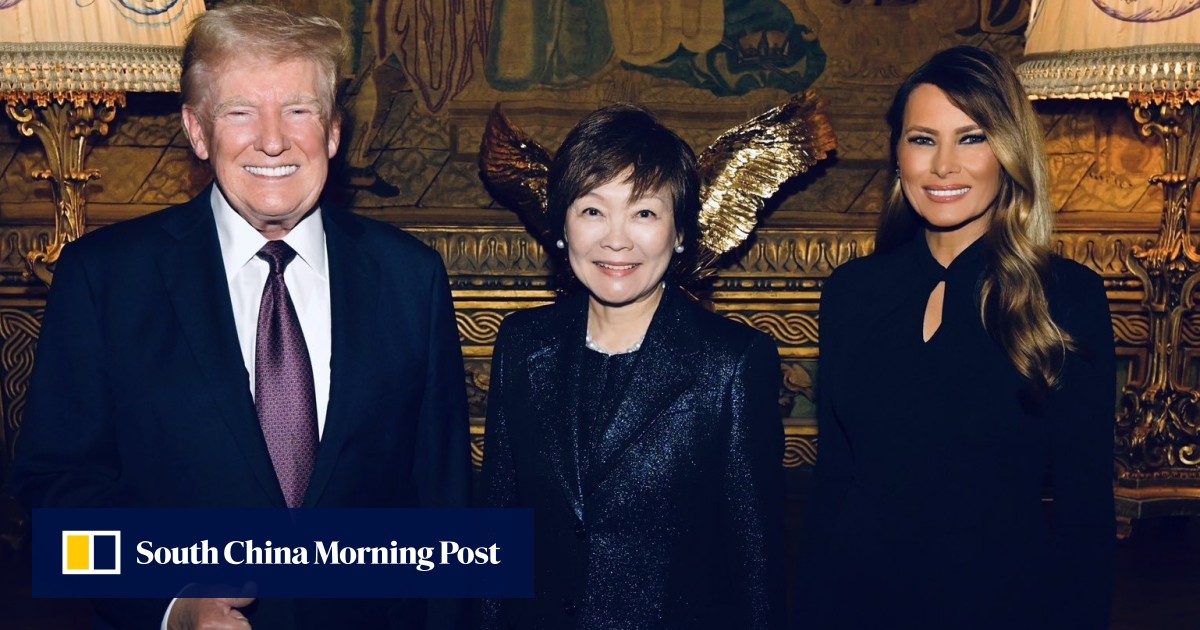 トランプ大統領はまだ日本の新首相に会っていないが、安倍晋三氏の未亡人が夕食に訪れている