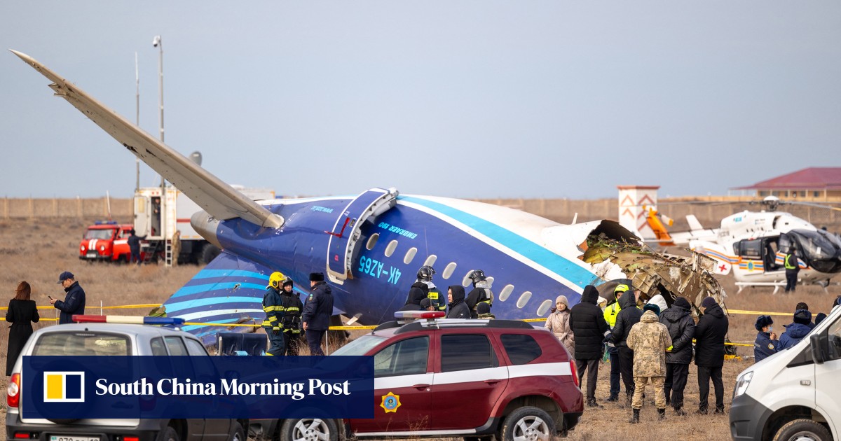 Azerbaijan Airlines Flight Crashes After Missile Strike