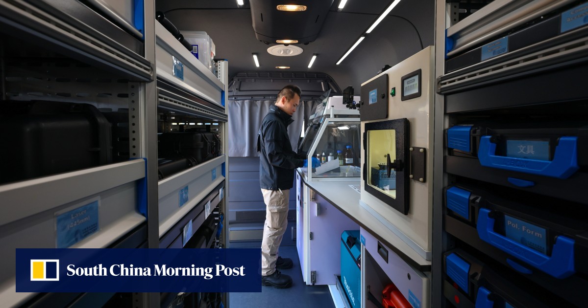 Hong Kong police launch first mobile forensics lab to solve crimes ...