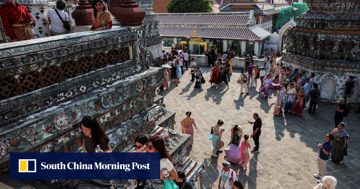 当中国旅行者选择日本时，泰国的旅游目标是